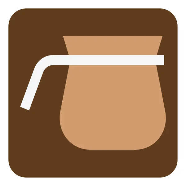 Kahve Makinesi Illüstrasyon Beyaz Arka Plandaki Vektör — Stok Vektör