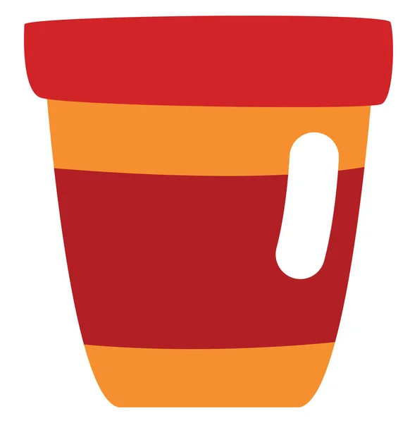 Tasse Café Emporter Illustration Vecteur Sur Fond Blanc — Image vectorielle