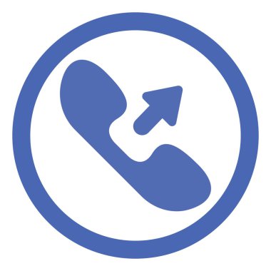 Giden arama, illüstrasyon, beyaz arkaplan üzerindeki vektör.