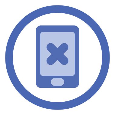 Cevapsız arama, illüstrasyon, beyaz arkaplan üzerindeki vektör.