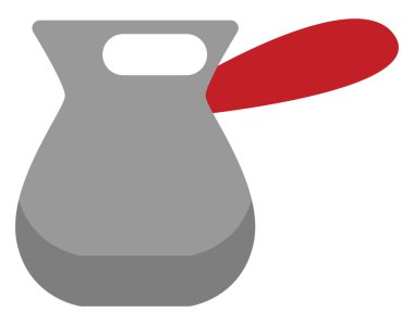 Kahve, illüstrasyon ve beyaz arka planda vektör yapmaktan hapis.