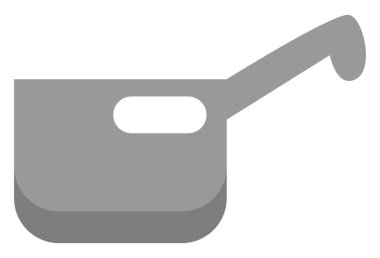 Yemek tenceresi, illüstrasyon, beyaz arkaplan üzerindeki vektör.