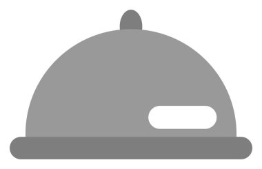 Yemek tepsisi, illüstrasyon, beyaz arkaplandaki vektör.