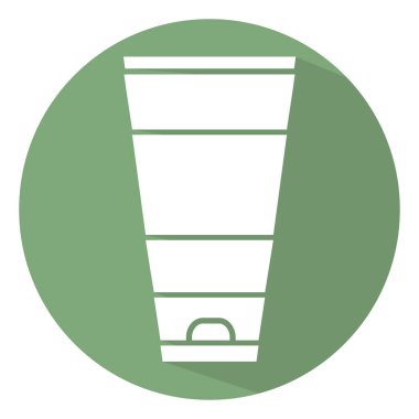 Kozmetik el kremi, illüstrasyon, beyaz arka planda vektör.