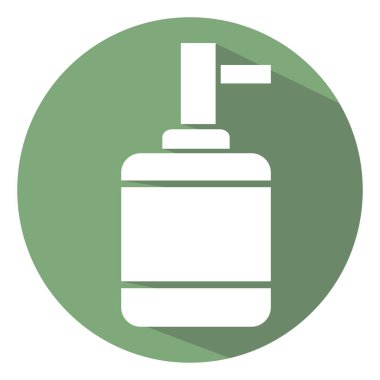 Kozmetik sıvı sabun, illüstrasyon, beyaz arkaplanda vektör.