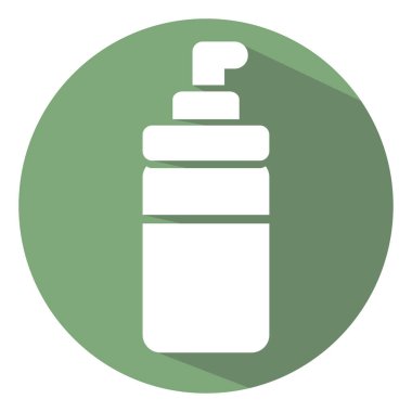 Kozmetikler beyaz arkaplanda yağ, illüstrasyon ve vektörle karşı karşıya.