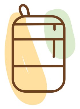 Alkol kutusu, illüstrasyon, beyaz arka planda vektör..