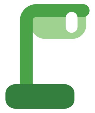 Elektronik lamba, illüstrasyon, beyaz arkaplan üzerindeki vektör.