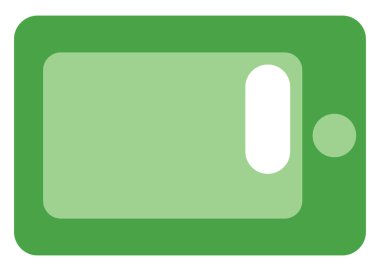 Elektronik tablet aygıtı, illüstrasyon, beyaz arkaplan üzerindeki vektör.