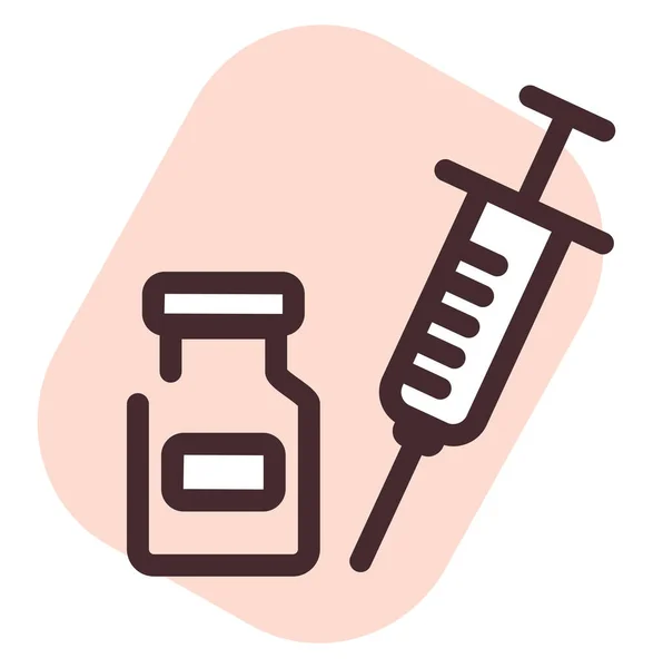 Covid 19ワクチン接種 イラスト 白い背景のベクター — ストックベクタ