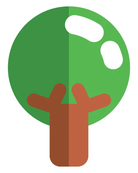 Árvore Ecologia Ilustração Vetor Sobre Fundo Branco —  Vetores de Stock