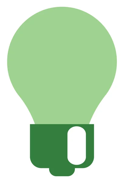 Electronic Lightbulb Illustration Vector White Background — Stock Vector