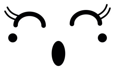 Öfkeli emoji, illüstrasyon, beyaz arkaplandaki vektör.