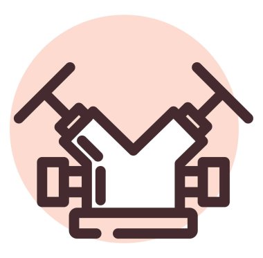 Yangın musluğu sistemi, illüstrasyon, beyaz arkaplan üzerindeki vektör.