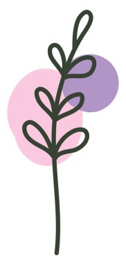 Bahçe çiçeği, illüstrasyon, beyaz arkaplandaki vektör.