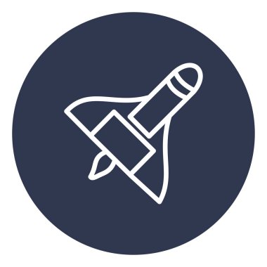 Galaksi roket gemisi, illüstrasyon, beyaz arkaplan üzerindeki vektör.