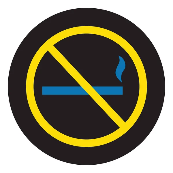 Rauchverbot Illustration Vektor Auf Weißem Hintergrund — Stockvektor