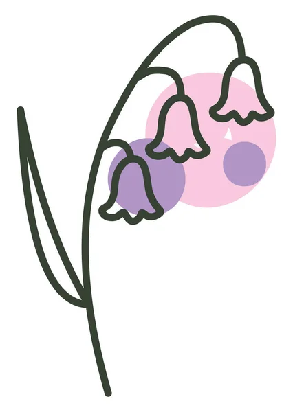 Drei Traurige Blume Illustration Vektor Auf Weißem Hintergrund — Stockvektor
