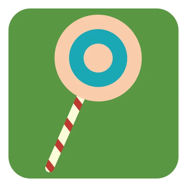 Sweet Lollipop Illustratie Vector Een Witte Achtergrond — Stockvector