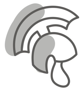 Şövalyeler koruyucu miğfer, illüstrasyon, beyaz arka planda vektör.