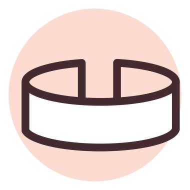 Altın bilezik, illüstrasyon, beyaz arkaplanda vektör.