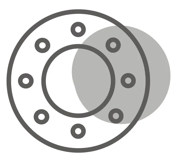 Cirkulärt Svärd Sköld Illustration Vektor Vit Bakgrund — Stock vektor