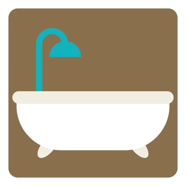 Bagno Caldo Illustrazione Vettore Sfondo Bianco — Vettoriale Stock