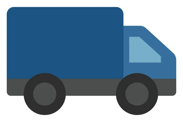 Industrieblauer Lkw Illustration Vektor Auf Weißem Hintergrund — Stockvektor