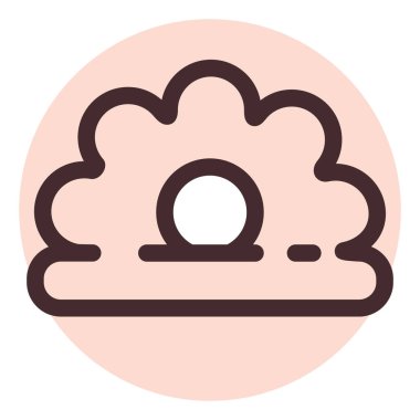 Çiçek küpeleri, illüstrasyon, beyaz arkaplandaki vektör.