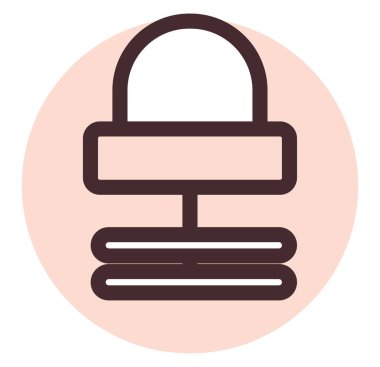 Küçük küpe, illüstrasyon, beyaz arkaplan üzerindeki vektör.