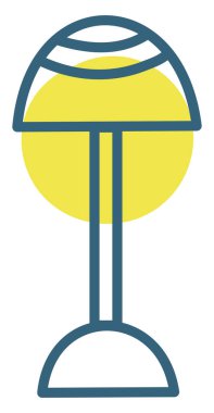 Ayakta duran lamba, illüstrasyon, beyaz arkaplan üzerindeki vektör.