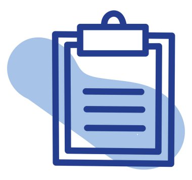 Hasta kağıdı, illüstrasyon, beyaz arkaplandaki vektör.