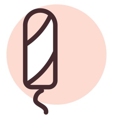 Adet tamponu, illüstrasyon, beyaz arka planda vektör..