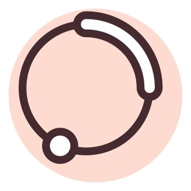 Adet döngüsü, illüstrasyon, beyaz arkaplan üzerindeki vektör.