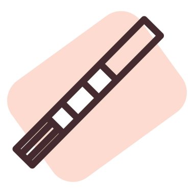 Hamilelik testi, illüstrasyon, beyaz arkaplan üzerindeki vektör.