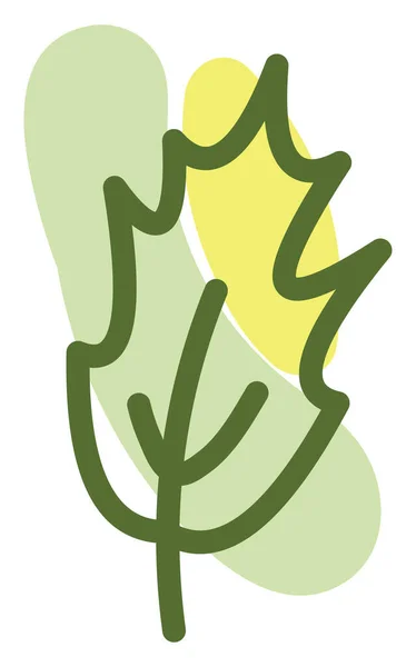 Tree Green Leaf Illustration Vector White Background — Stock Vector