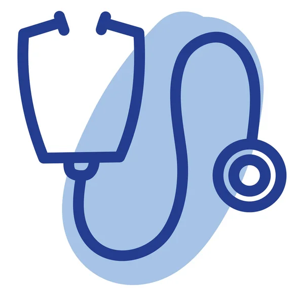 Medical Stethoscope Illustration Vector White Background — Stock Vector