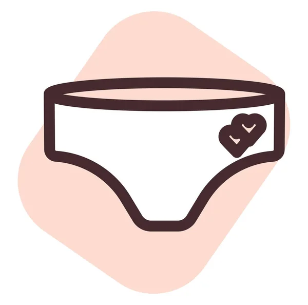 Menstrual Panties Illustration Vector White Background — Stock Vector
