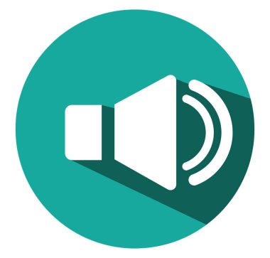 Mobil hoparlör, illüstrasyon, beyaz arkaplan üzerindeki vektör.