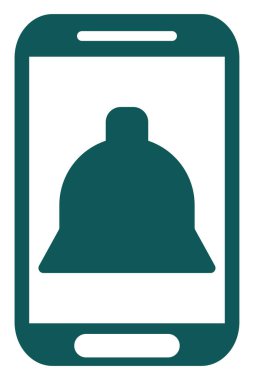 Beyaz arkaplanda akıllı telefon bildirimleri, illüstrasyon, vektör.