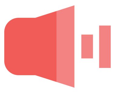 Müzik sesi açık, illüstrasyon, beyaz arkaplan üzerinde vektör.