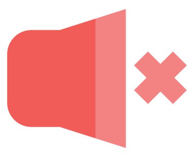 Beyaz arkaplanda sessiz müzik, illüstrasyon, vektör.