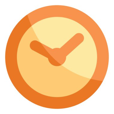 Ofis saati, illüstrasyon, beyaz arkaplan üzerindeki vektör.