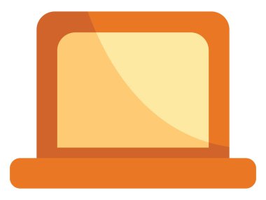 Ofis bilgisayarı, illüstrasyon, beyaz arkaplan üzerindeki vektör.