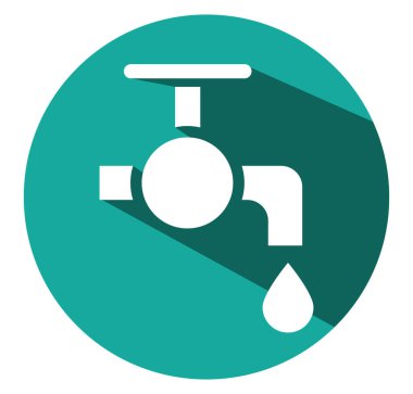 Su ödemesi, illüstrasyon, beyaz arkaplandaki vektör.