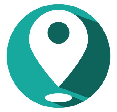 Çevrimiçi alışveriş konumu, illüstrasyon, beyaz arkaplan üzerindeki vektör.