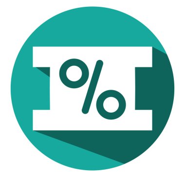 İndirimli bağlantı, illüstrasyon, beyaz arkaplan üzerindeki vektör.