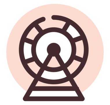 Hamster çemberi, illüstrasyon, beyaz arkaplan üzerindeki vektör.