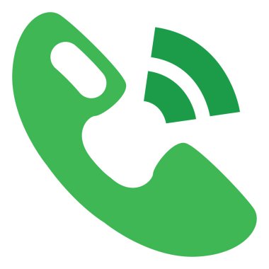 Telefon zili, illüstrasyon, beyaz arkaplan üzerindeki vektör.