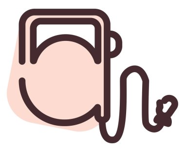 Evcil hayvan kemeri, illüstrasyon, beyaz arkaplandaki vektör.